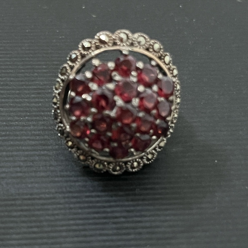 Ruby Red Gemstone Ring - image 2